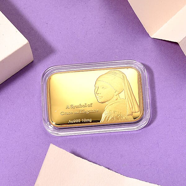 Shop Lc One Time Only 24K Gold A Symbol Of Grace And Elegance Embossed Sheet 31x45.5mm 10mg