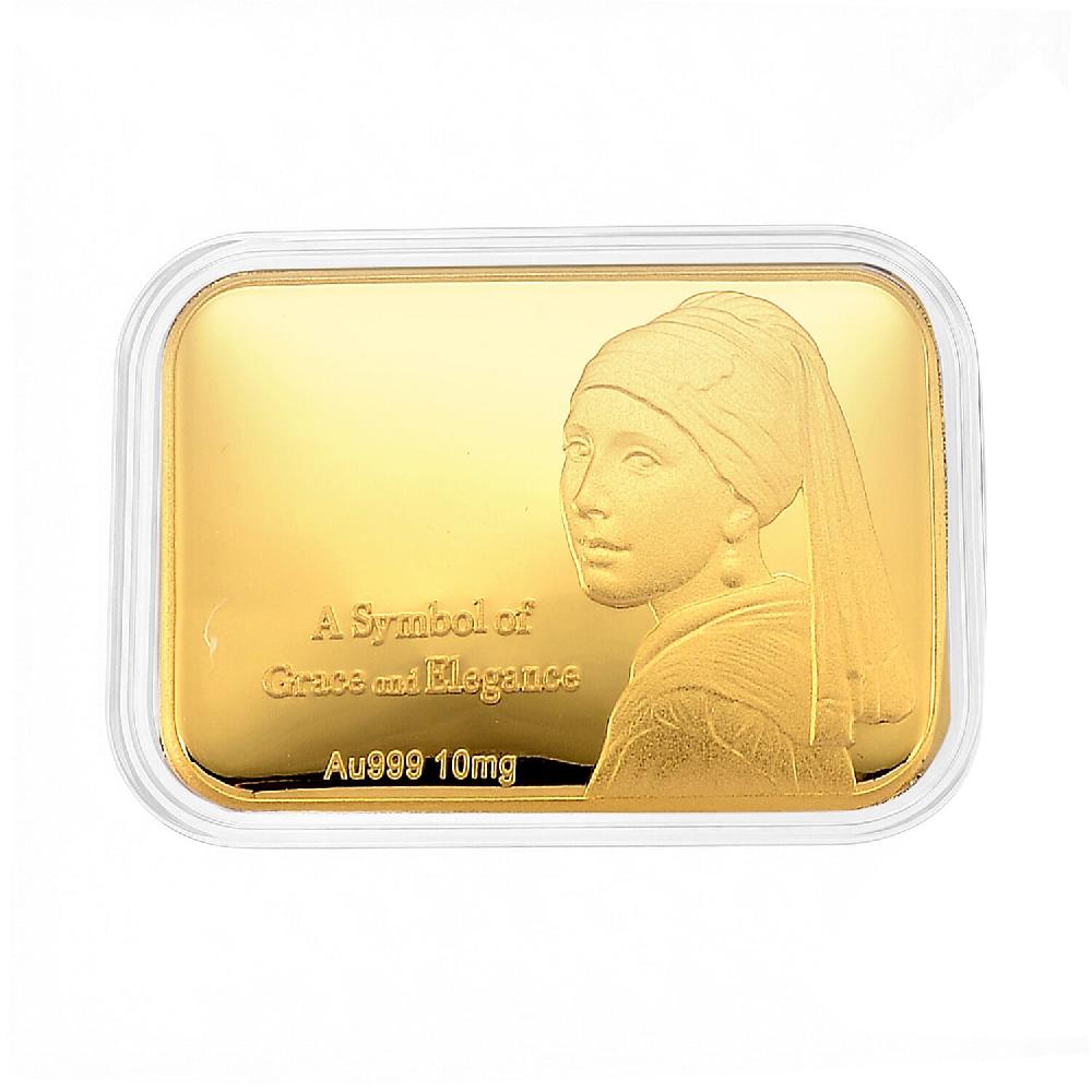 shop lc One Time Only 24K Gold A Symbol of Grace and Elegance Embossed Sheet 31x45.5mm 10mg