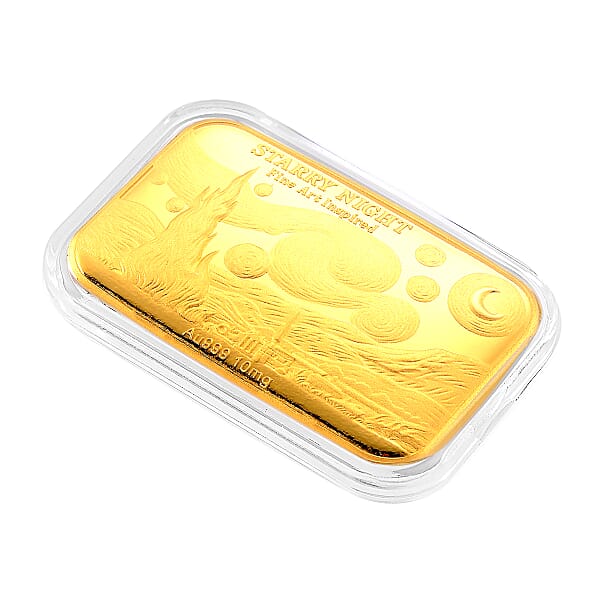 Shop Lc One Time Only 24K Gold Starry Night — Under A Sky Of Wonder Embossed Gold Sheet
