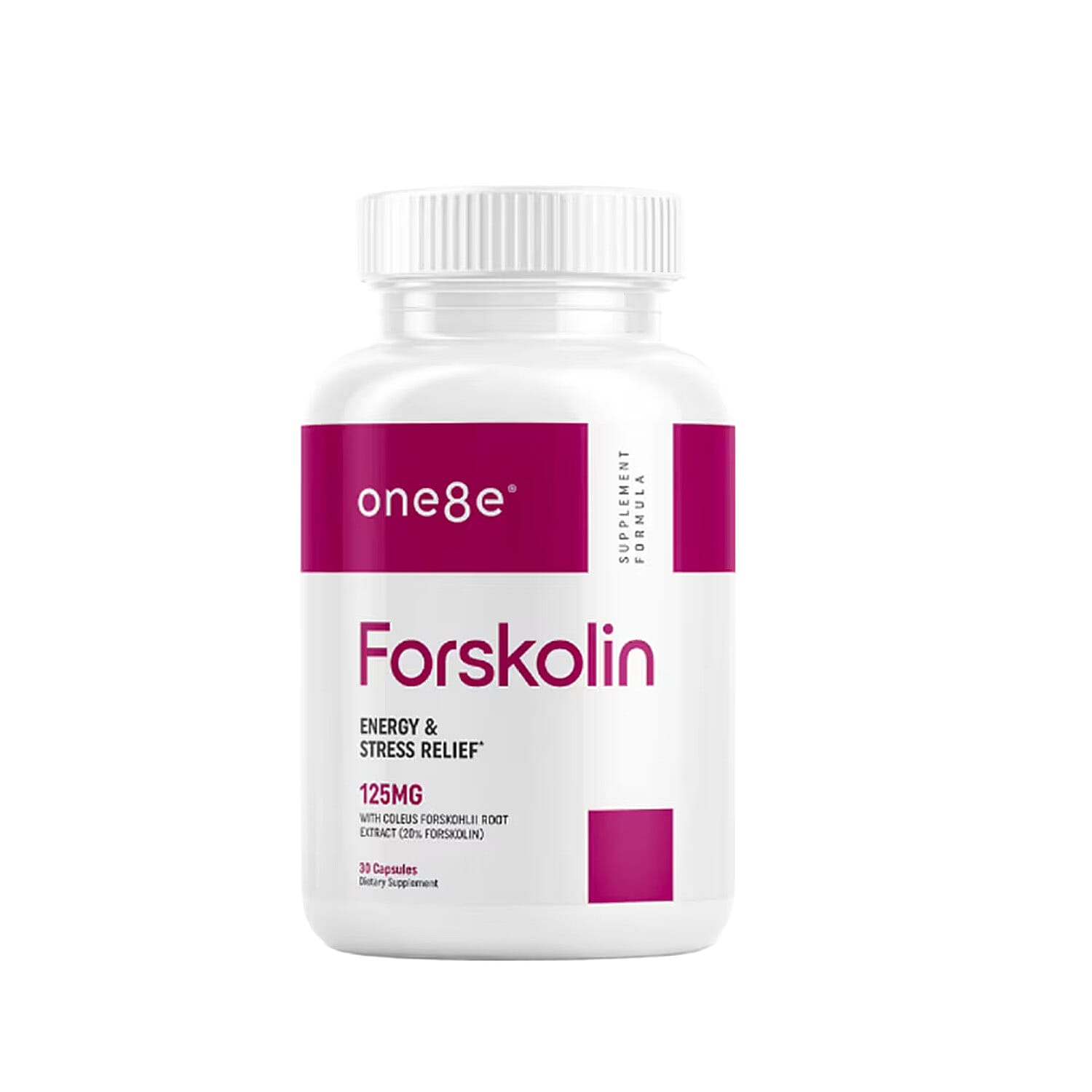 shop lc One8e Forsolin Energy & Stress Relief Supplement (60 Capsules) Made in US