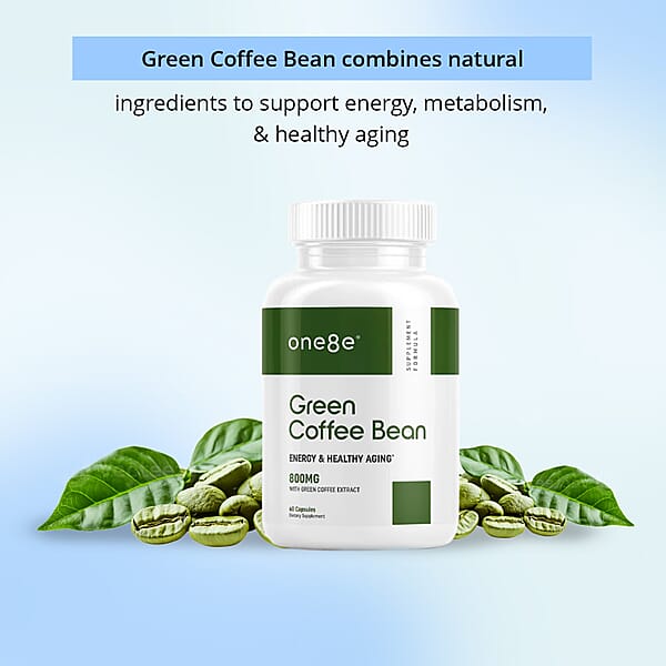 Shop Lc One8e Green Coffee Bean Energy & Healthy Aging Supplement (60 Capsules) Made In US