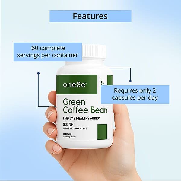 Shop Lc One8e Green Coffee Bean Energy & Healthy Aging Supplement (60 Capsules) Made In US