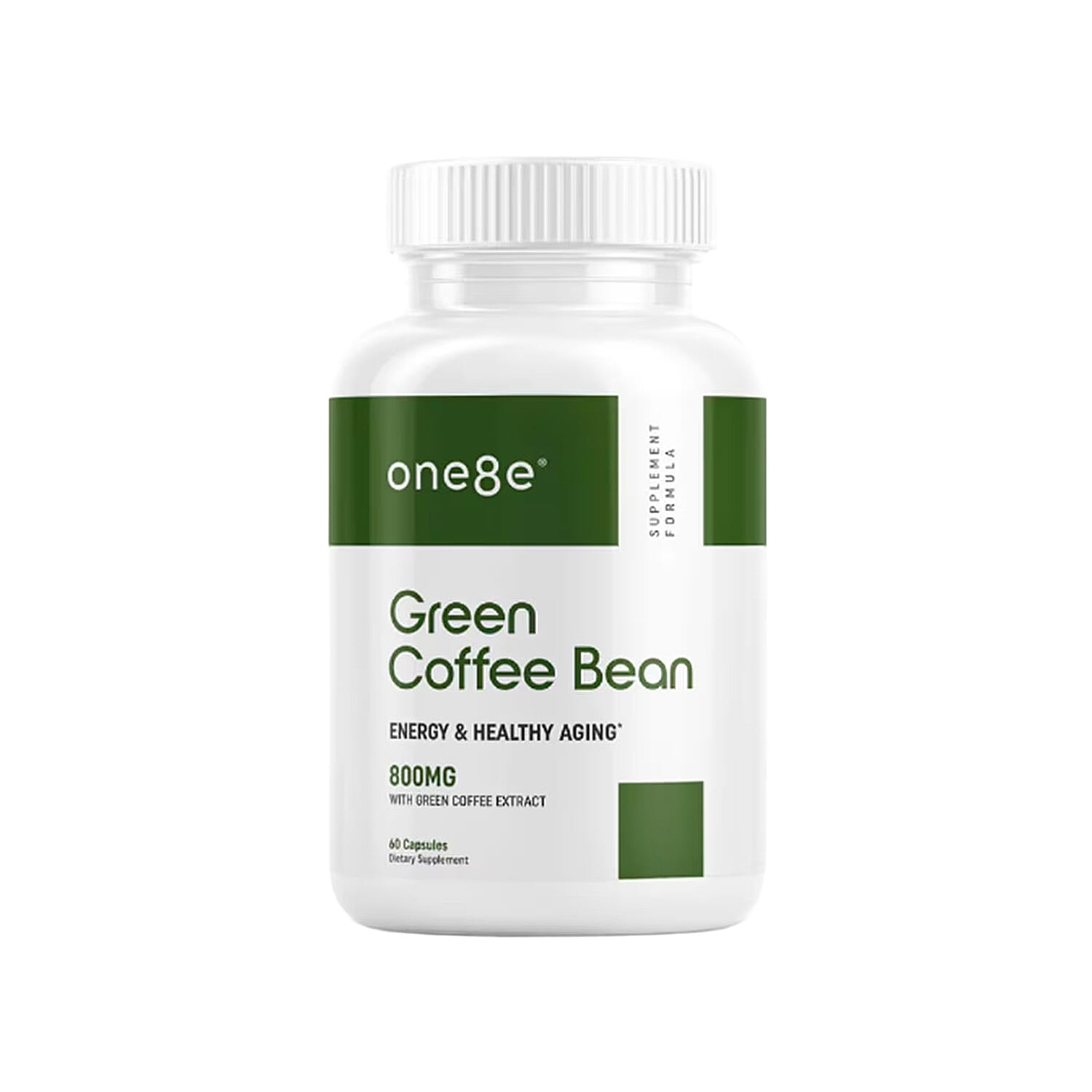 shop lc One8e Green Coffee Bean Energy & Healthy Aging Supplement (60 Capsules) Made in US