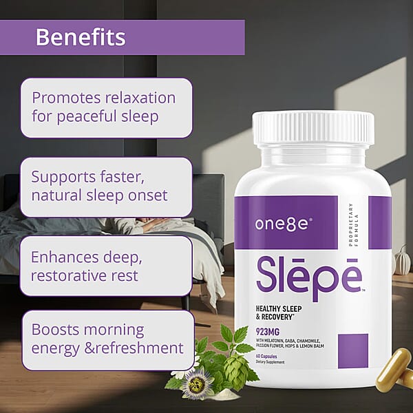 Shop Lc One8e Slepe Healthy Sleep & Recovery Supplement (60 Capsules) Made In US