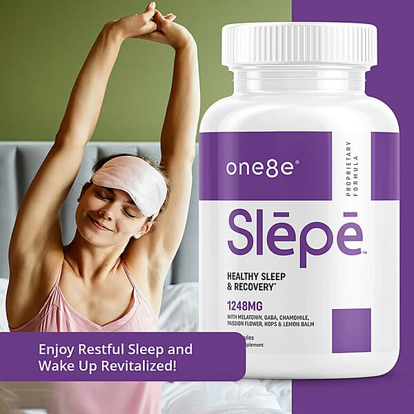 Shop Lc One8e Slepe Healthy Sleep & Recovery Supplement (60 Capsules) Made In US