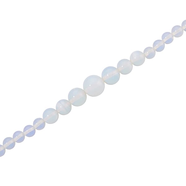 Shop Lc Opalite 200.00 Ctw Beaded Graduation Necklace 18-20 Inches In ION Plated YG Stainless Steel