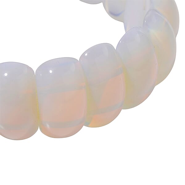 Shop Lc Opalite 300.00 Ctw Cushion Block Stretch Bracelet