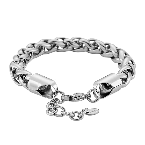 Shop Lc Palma Chain Bracelet In Stainless Steel (7.75-9.75In)