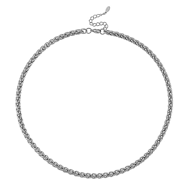 Shop Lc Palma Chain Necklace In Stainless Steel 20-22 Inches