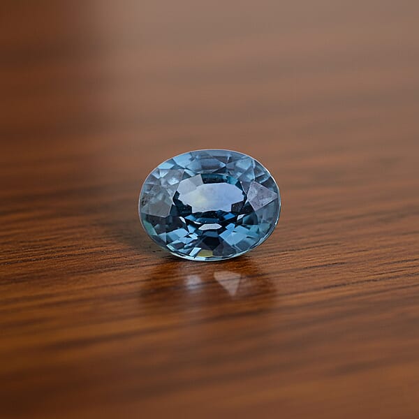 Shop Lc Parti Teal Sapphire (Oval Free Size) 0.70 Ctw