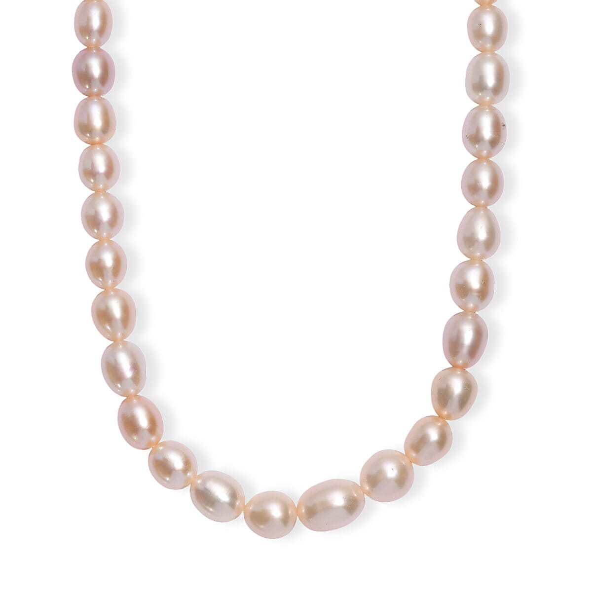 shop lc Peach Freshwater Pearl Necklace in 18K Vermeil Yellow Gold Sterling Silver 18 Inches