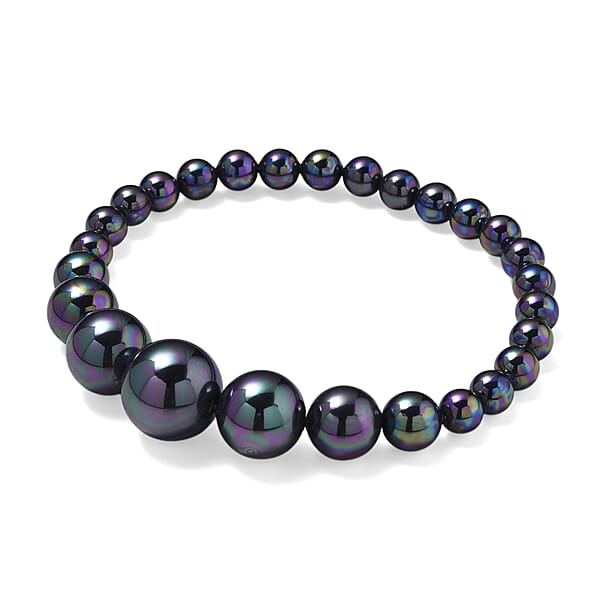 Shop Lc Peacock Color Shell Pearl Stretch Bracelet (7-7.5In)