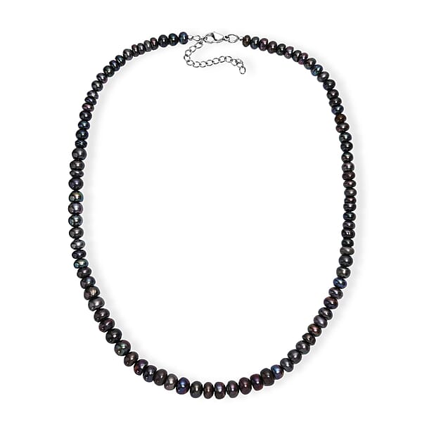 Shop Lc Peacock Pearl (D) Necklace In Stainless Steel 18 Inches