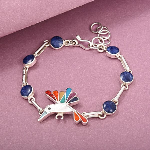 Shop Lc Peruvian Artistry Multi Gemstone Lima Bracelet In Sterling Silver (6.50-7.5In)