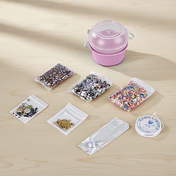 Shop Lc Pink Electric Beading Machine With Accessory