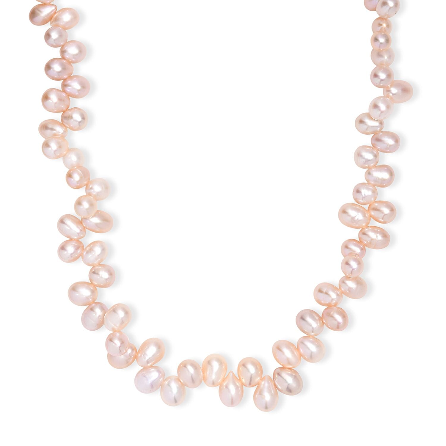 shop lc Pink Freshwater Pearl Necklace in 18K Vermeil Rose Gold Over Sterling Silver