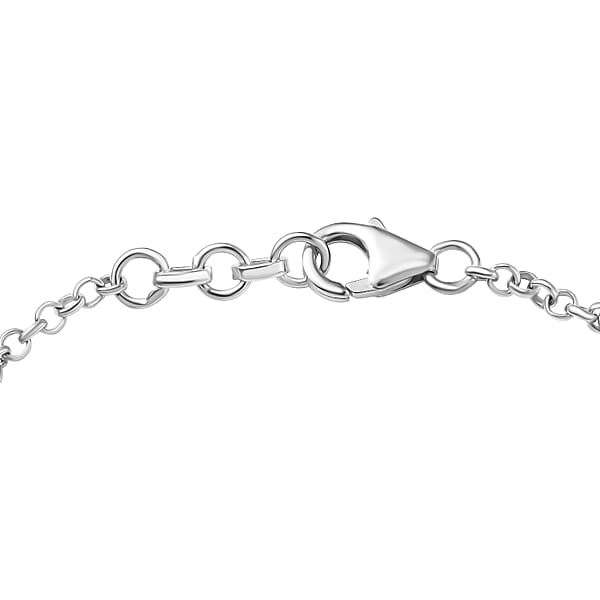 Shop Lc Pink Jade(D) And Multi Gemstones 31.70 Ctw Royal Garden Bracelet In Rhodium And 18K Vermeil Yellow Gold Over Sterling Sliver (7.25 In)