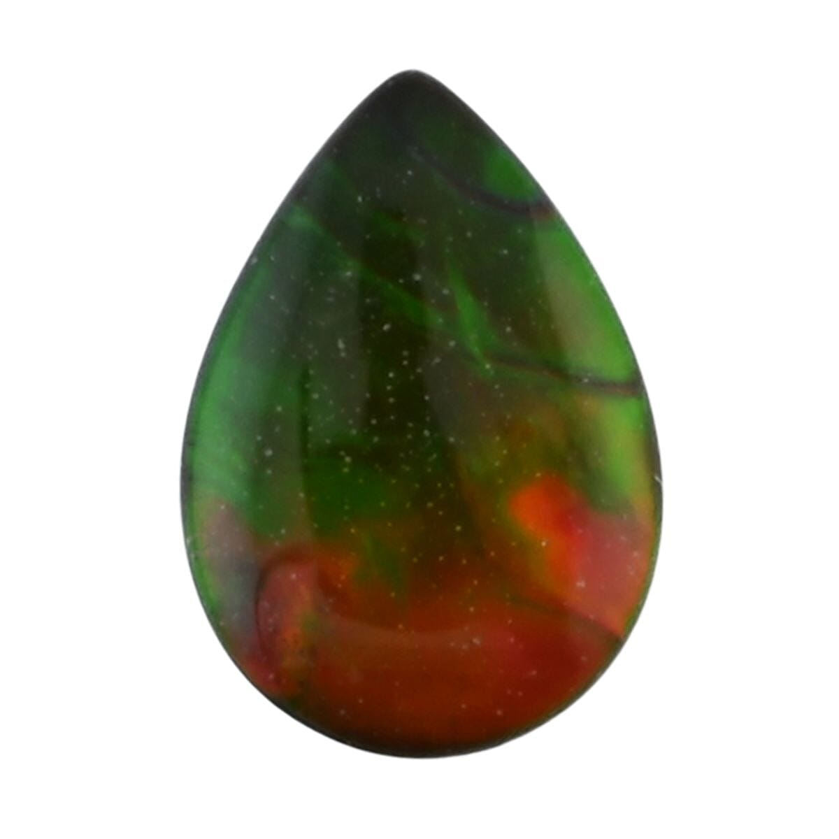 shop lc Plain Cut AAAA Canadian Ammolite (Pear 10x7 mm) 1.30 ctw