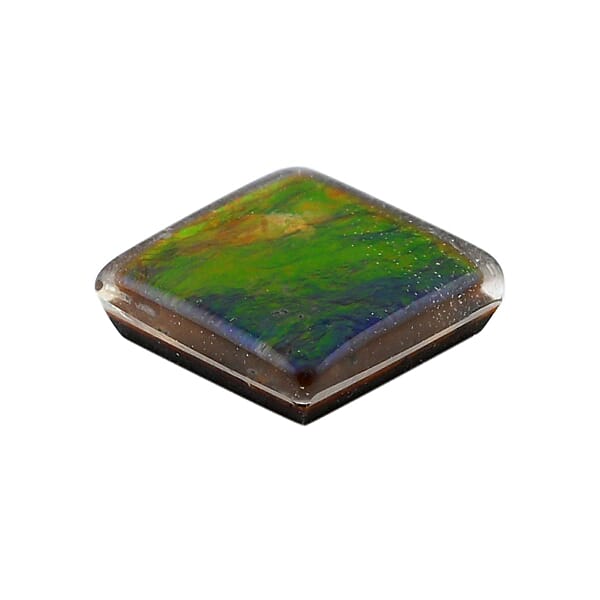 Shop Lc Plain Cut AAAA Canadian Ammolite (Sqr 7 Mm) 1.30 Ctw