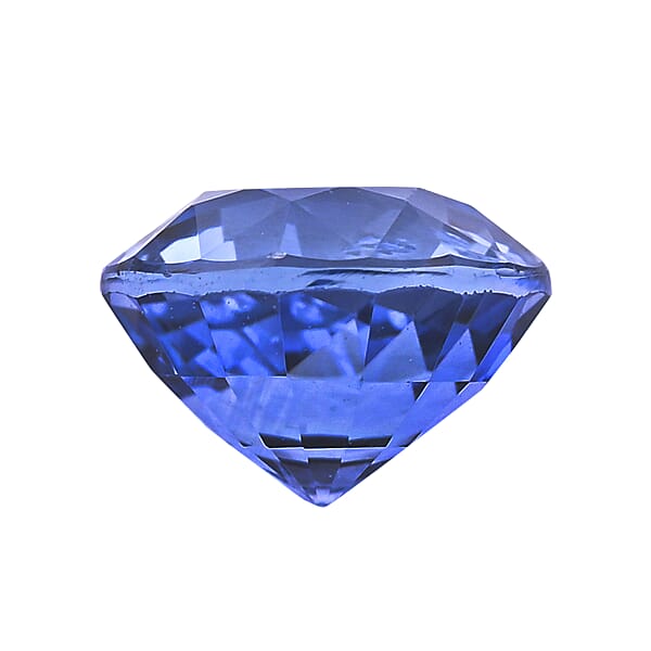 Shop Lc Premium Ceylon Blue Sapphire (Rnd Free Size) 1.00 Ctw