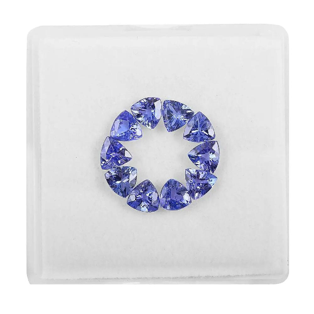 shop lc Premium Tanzanite Set of 10 (Trl 5 mm) 4.00 ctw