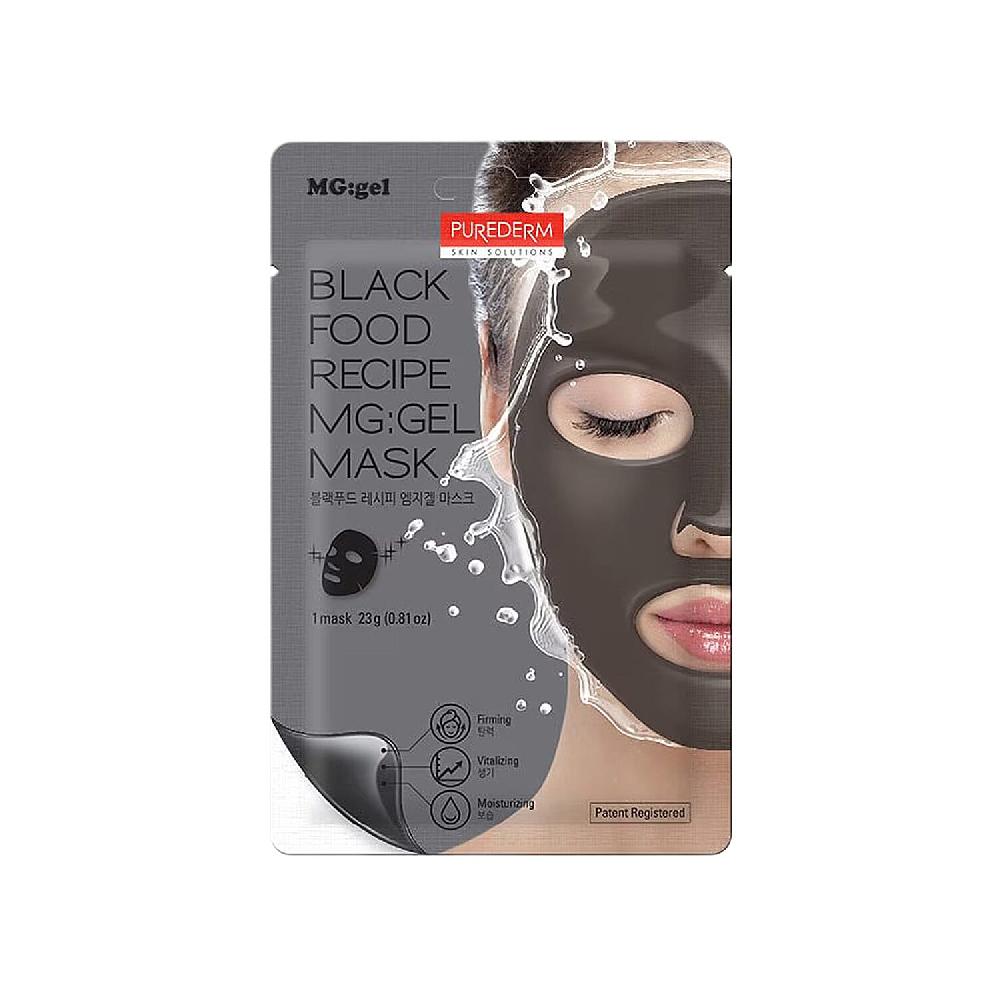 shop lc Purederm Set of 6 Black Food Recipe MG Patent Gel Mask (1pk x6)
