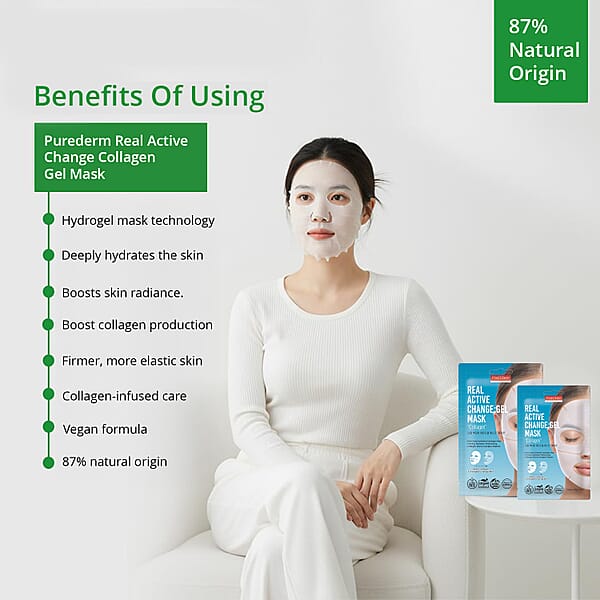 Shop Lc Purederm Set Of 6 Real Active Change (Collagen) Gel Mask (1pk X6)