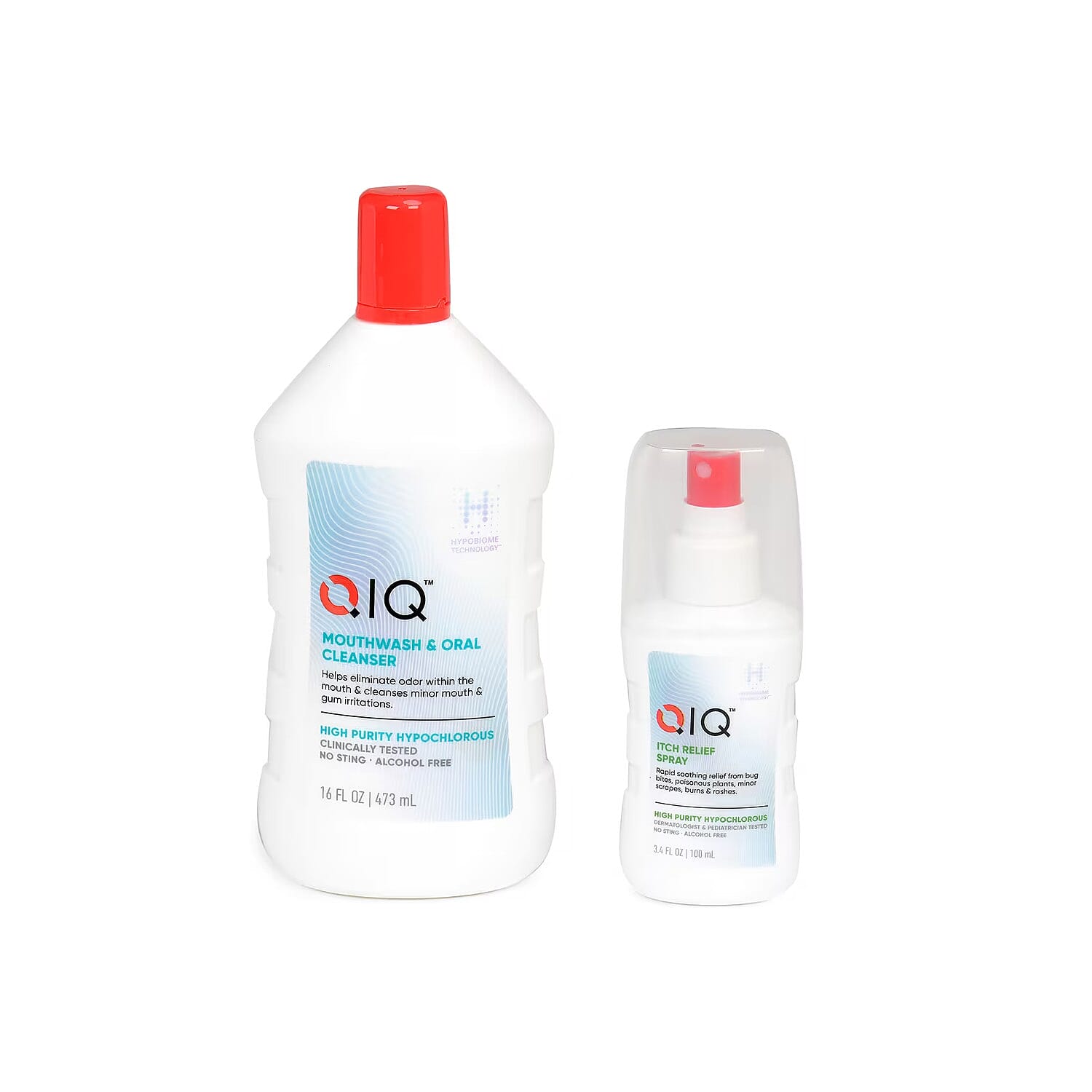 shop lc QIQ Mouthwash & Oral Cleanser (16oz) with Itch Relief Spray (3.4oz)
