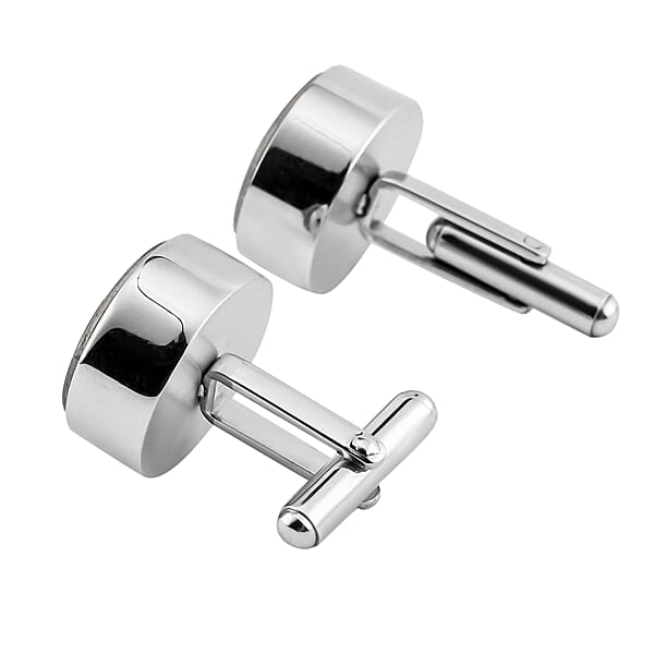 Shop Lc Resin Compass Shape Cufflink In Stainless Steel
