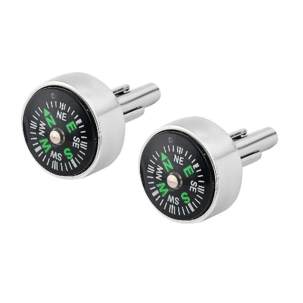 shop lc Resin Compass Shape Cufflink in Stainless Steel