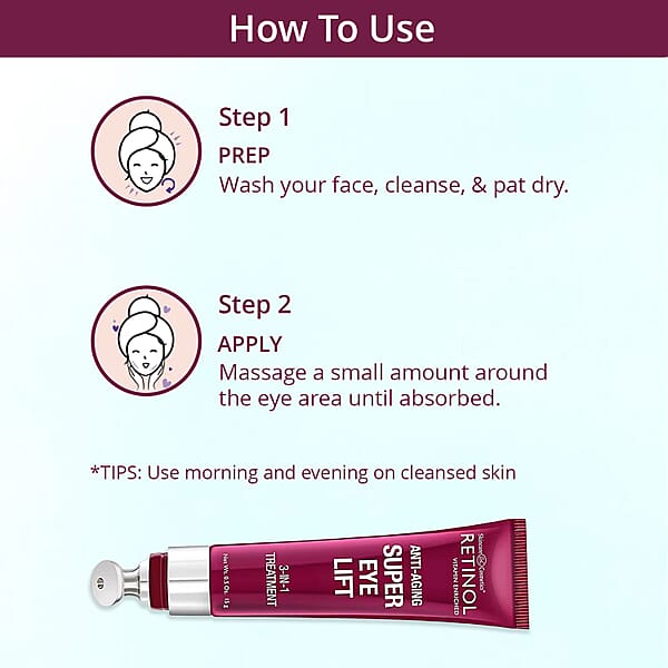 Shop Lc Retinol Vitamin Enriched Super Eye Lift 3-in-1 Treatment (0.5oz) Made In US