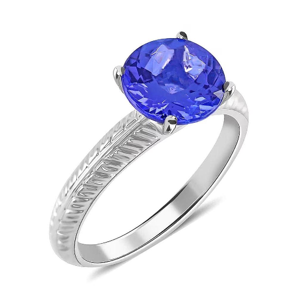 shop lc Rhapsody 950 Platinum AAAA Tanzanite Solitaire Ring 4.75 Grams 1.50 ctw