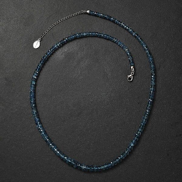 Shop Lc Rhapsody 950 Platinum AAAA Tatu Aquamarine Beaded Graduate Necklace (18-20 Inches) 70.00 Ctw