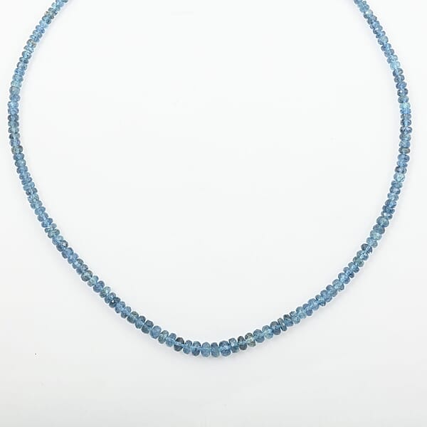 Shop Lc Rhapsody 950 Platinum AAAA Tatu Aquamarine Beaded Graduate Necklace (18-20 Inches) 70.00 Ctw