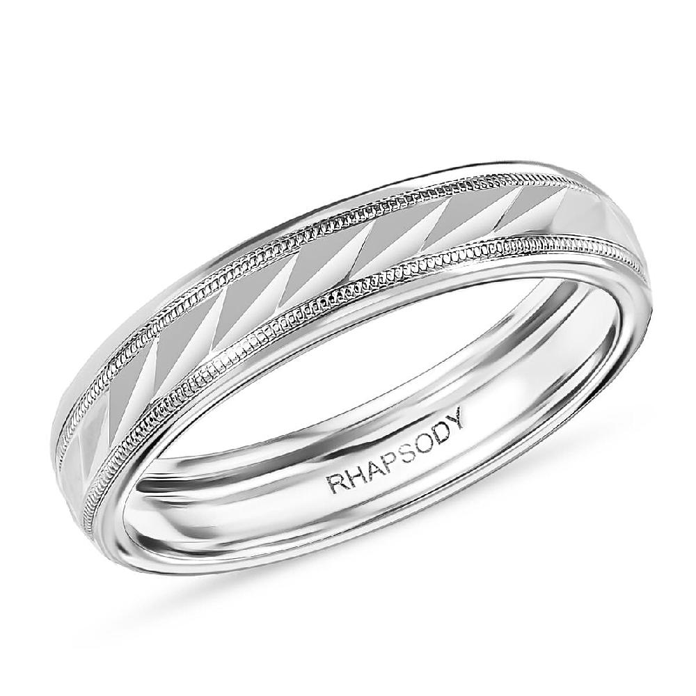 shop lc Rhapsody 950 Platinum Diamond-Cut Timeless Harmony Band Ring 5.15 Grams