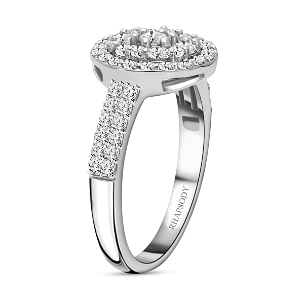 Shop Lc Rhapsody 950 Platinum IGI Certified Diamond Ring 5.75 Grams 1.00 Ctw