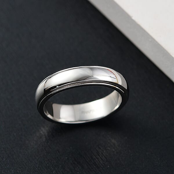 Shop Lc Rhapsody 950 Platinum Spinner Band Ring (6.65 Grams)