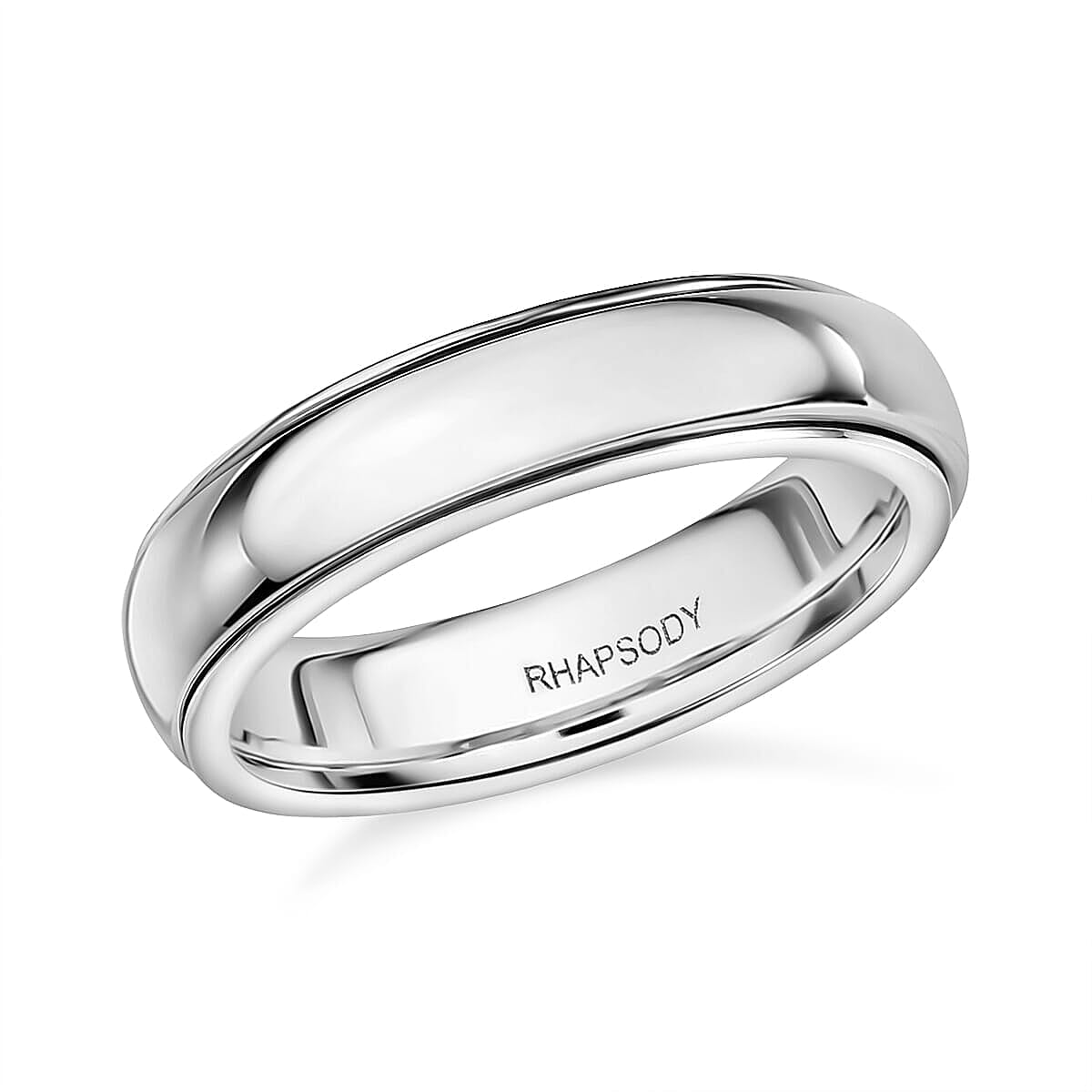 shop lc Rhapsody 950 Platinum Spinner Band Ring (6.65 Grams)