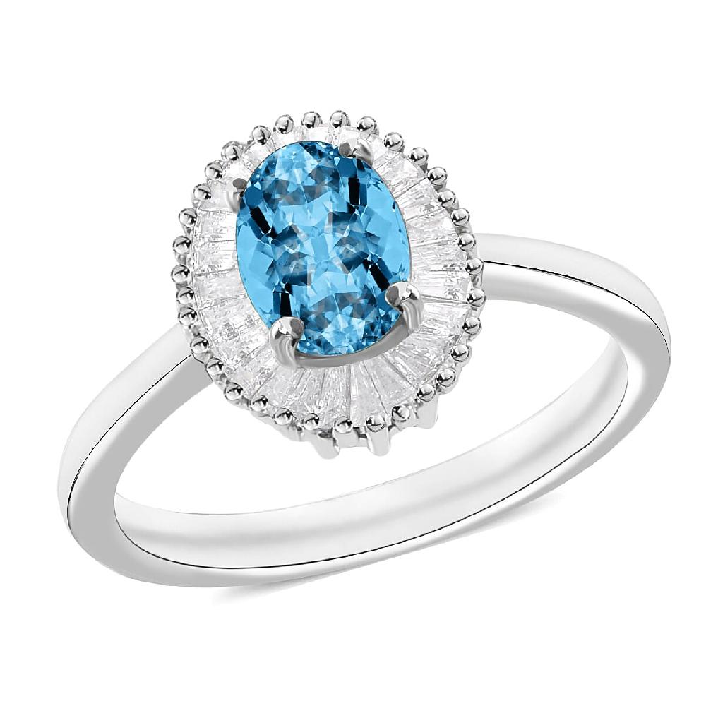 shop lc Rhapsody AAAA Santa Maria Aquamarine and E-F VS Diamond 1.00 ctw Ring in 950 Platinum 4.70 Grams (Del. in 10-12 Days)