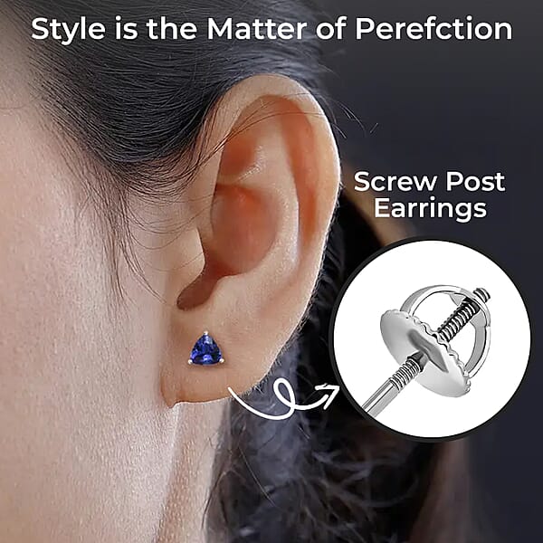 Shop Lc Rhapsody AAAA Tanzanite 2.70 Ctw Stud Earrings In 950 Platinum