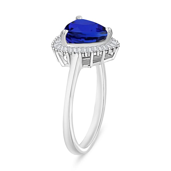 Shop Lc Rhapsody AAAA Tanzanite And E-F VS2 Diamond 2.50 Ctw Trillion Shape Ballerina Ring In 950 Platinum (Size 10.0) 4.50 Grams (Del. In 10-12 Days)