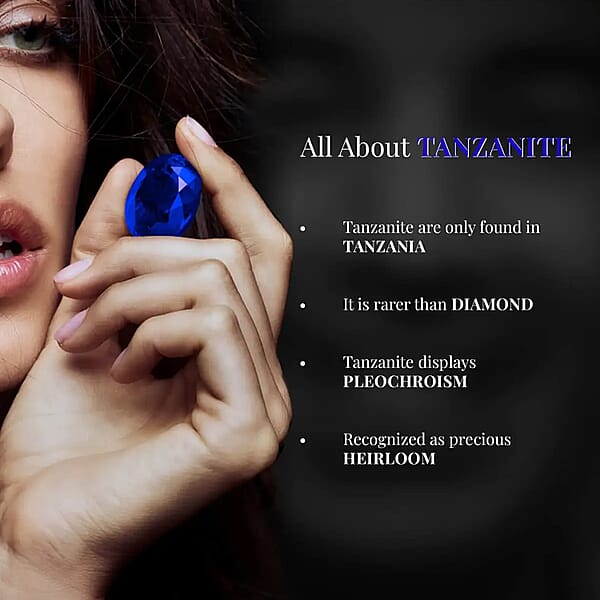 Shop Lc Rhapsody Certified And Appraised AAAA Tanzanite And E-F VS Diamond 4.35 Ctw Accent Ring 950 Platinum Ring Tanzanite Jewelry For Her 5 Grams (Del. In 10-15 Days)