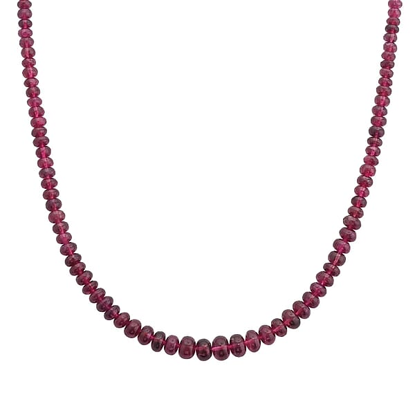 Shop Lc Rhapsody Certified & Appraised AAAA Ouro Fino Rubellite 18 Inch Beaded Necklace In 950 Platinum 75.00 Ctw Rubellite Jewelry Necklace Gift For Her