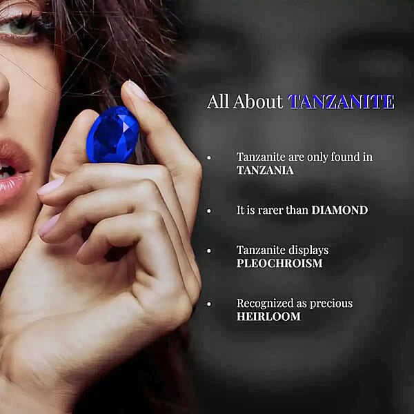 Shop Lc Rhapsody Certified & Appraised AAAA Tanzanite And E-F VS Diamond 4.00 Ctw Accent Ring 950 Platinum Ring Wedding Ring 4 Grams