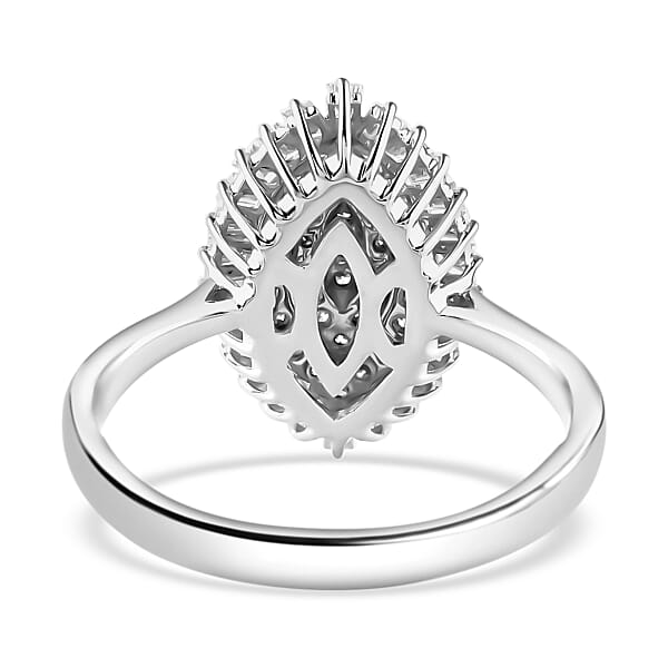 Shop Lc Rhapsody IGI Certified 1.00 Ctw Diamond E-F VS Ring In 950 Platinum 7.70 Grams