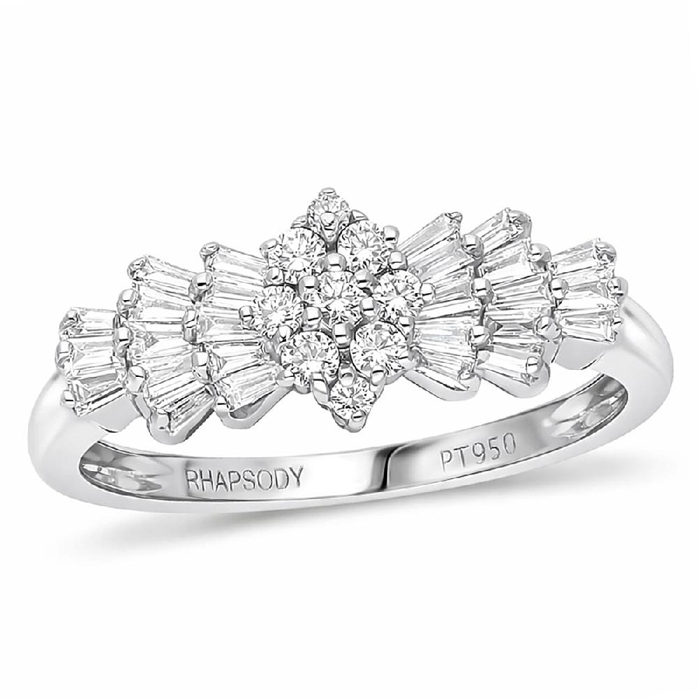 shop lc Rhapsody IGI Certified 950 Platinum Diamond 0.50 ctw Ring Ballerina Ring Wedding Rings Engagement Rings shop lc Rhapsody IGI Certified 950 Platinum Diamond 0.50 ctw Ring Ballerina Ring Wedding Rings Engagement Rings