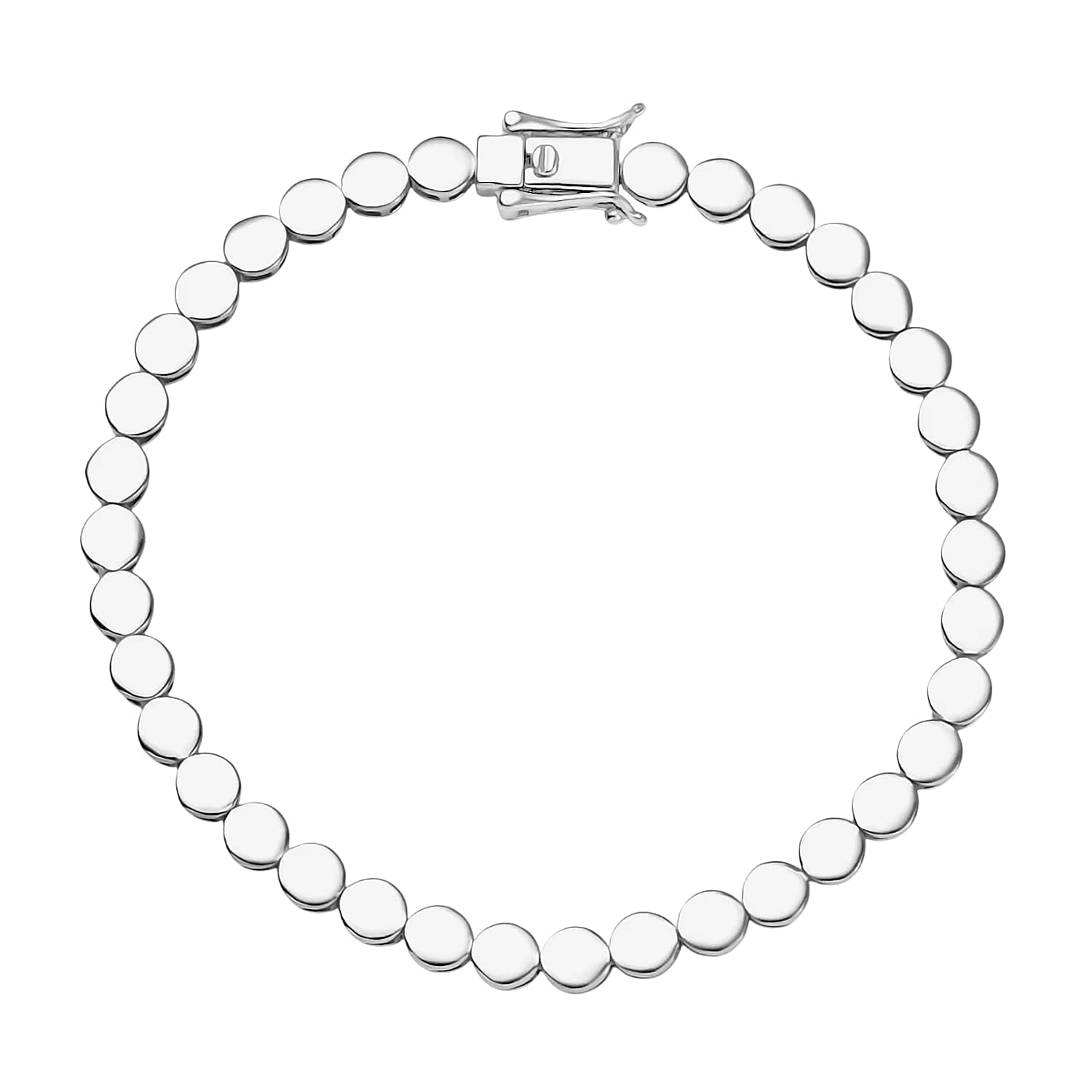 shop lc Rhapsody Line Bracelet in 950 Platinum (6.50 In) 10.36 Grams