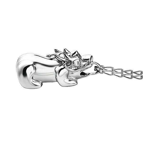 Shop Lc Rhapsody Pixiu Pendant Necklace In 950 099.99Platinum 5.80 Grams 20 Inches