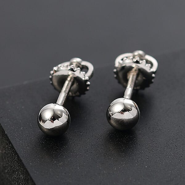 Shop Lc Rhapsody Stud Earrings In 950 Platinum 3.55 Grams