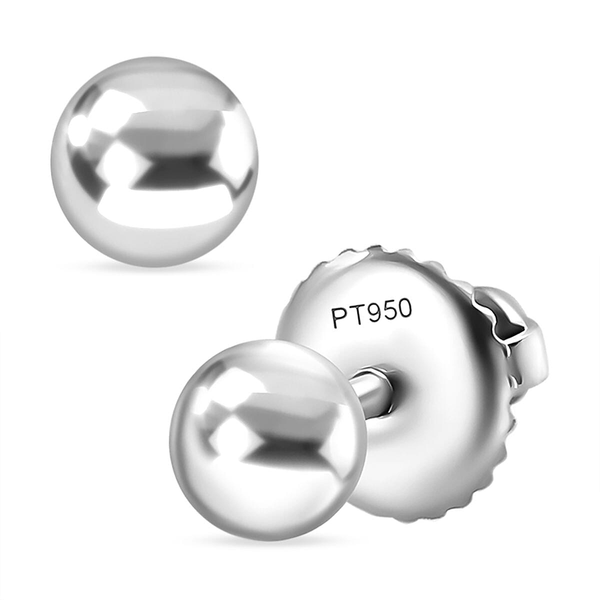 shop lc Rhapsody Stud Earrings in 950 Platinum 3.55 Grams